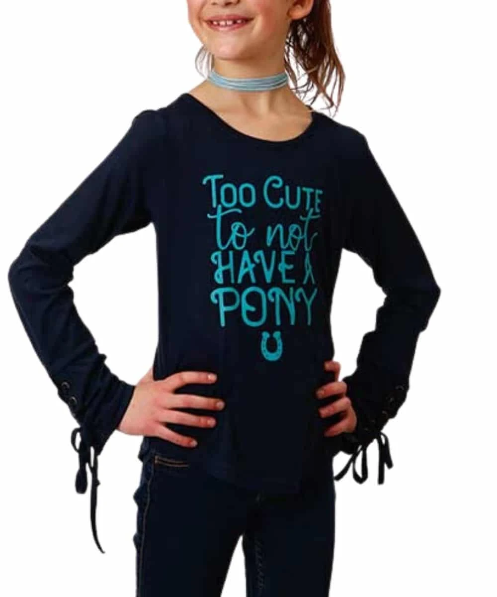 Roper Girls' Pony Tee