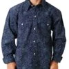 Roper Boys' Vintage Paisley Snap Shirt