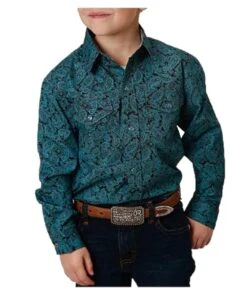 Roper Boy's Amarillo Paisley Snap Shirt