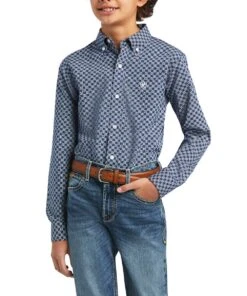 Ariat Boys' Kase Classic Fit Button Down Shirt
