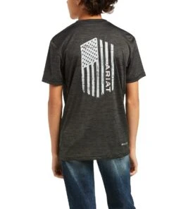 Ariat Boys' Charger Vertical Flag Tee