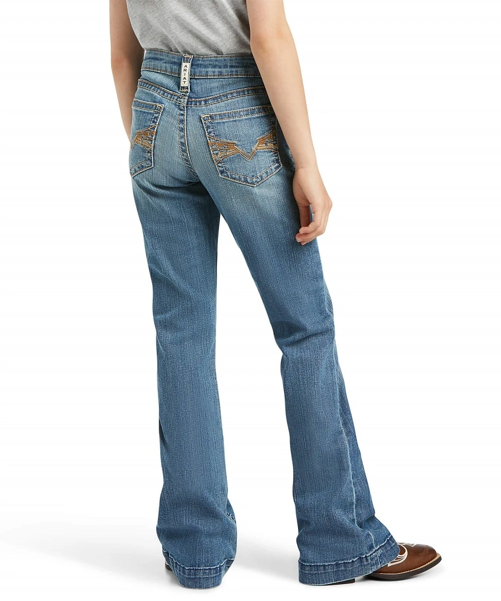 Ariat Girls' R.E.A.L. Allessandra Wide Leg Jean - Image 2