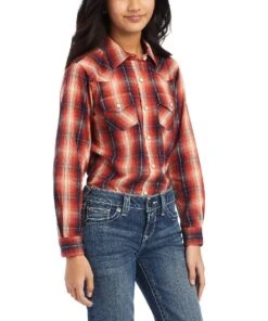 Ariat Girls' REAL Plaid Snap Shirt