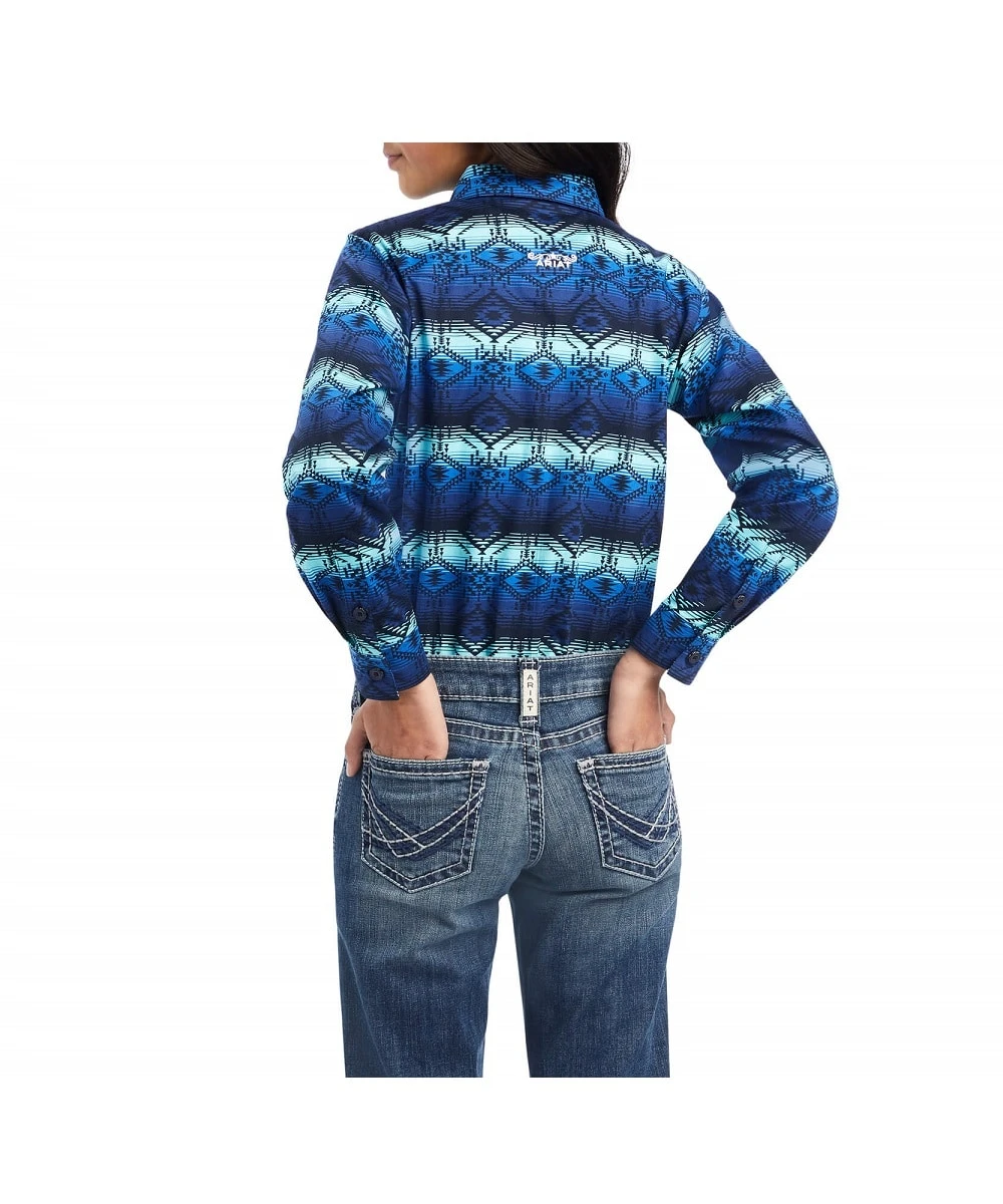 Ariat Girls' Ombre Button Down Shirt - Image 2