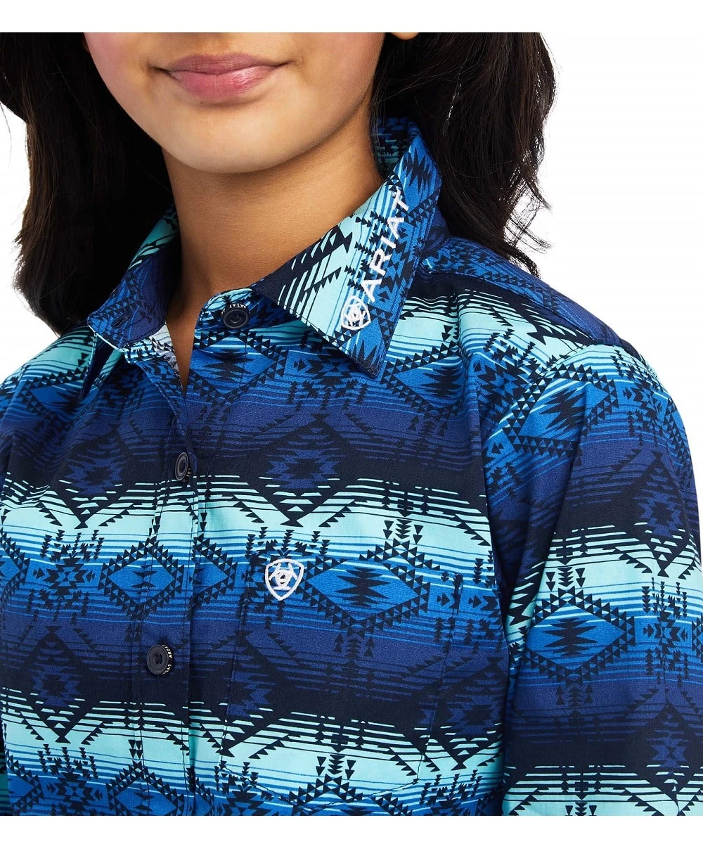 Ariat Girls' Ombre Button Down Shirt - Image 3