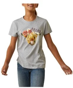 Ariat Girls' Highlander Rose Tee