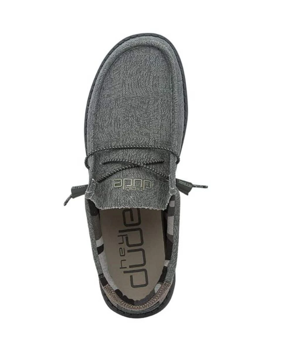 Hey Dude Men's Blue Camo Wally Shoe - Image 3