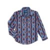 Wrangler Boys' Checotah Print Snap Shirt