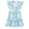 Wrangler Girls' Ruffle Sleeve Tiered Dress