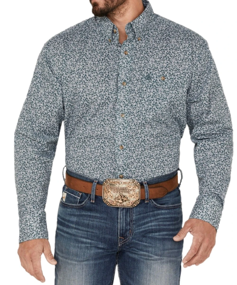 Wrangler Men's Paisley Button Down Shirt