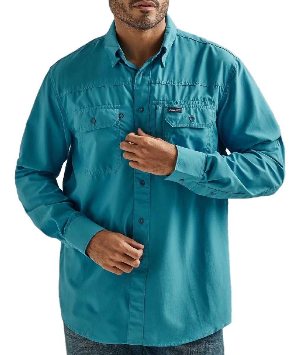 Wrangler Men's Performance Button Down Shirt