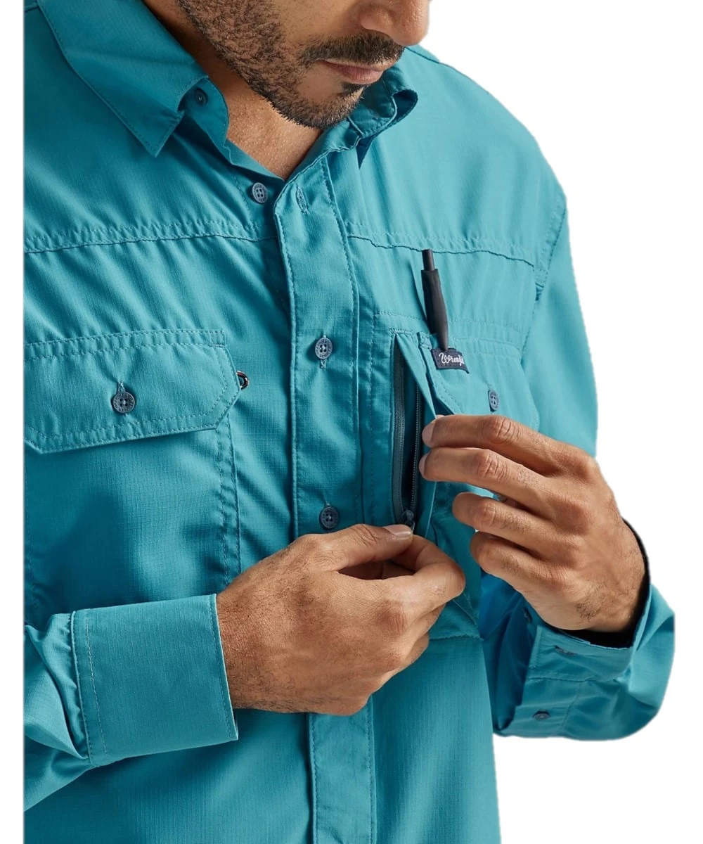 Wrangler Men's Performance Button Down Shirt - Image 5