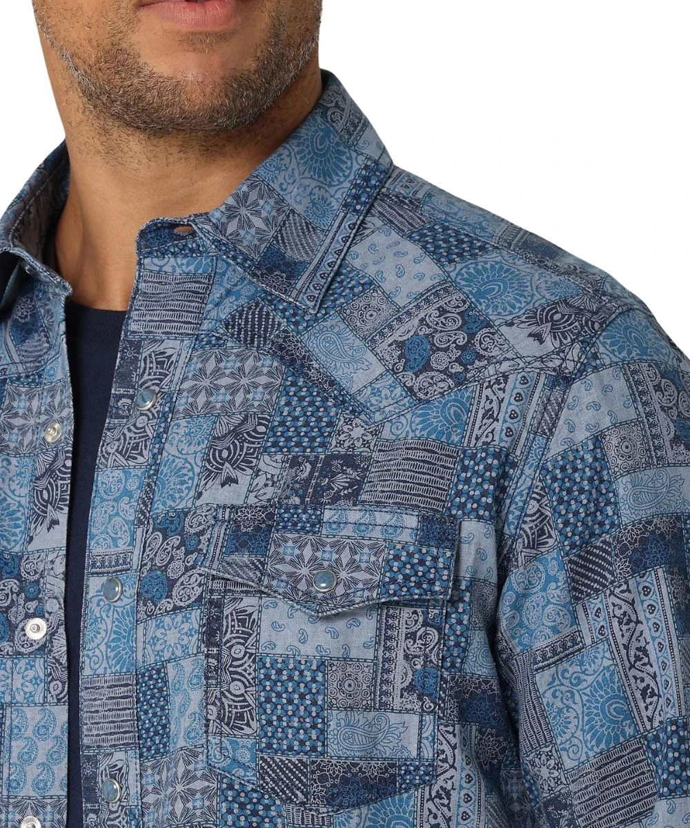 Wrangler Men's Western Snap Shirt - Image 3