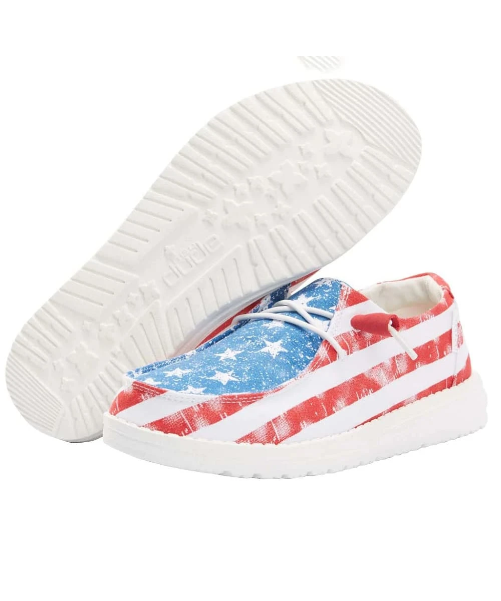 Hey Dude Women's Star Spangled Wendy Shoe