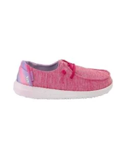 Hey Dude Youth Sparkle Pink Wendy Shoe