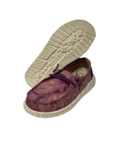 Hey Dude Youth Violet Tie Dye Wendy Shoe