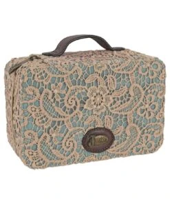 Trenditions Women's Justin Turquoise And Lace Jewelry Organizer