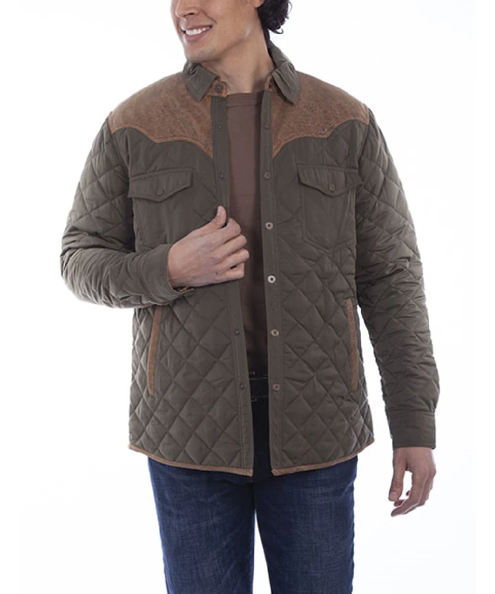 Scully Men's Quilted Canvas Jacket