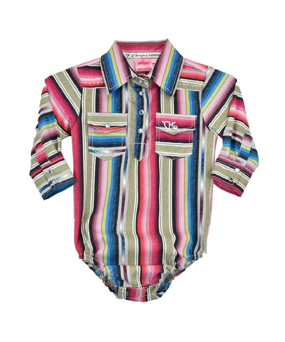 Cowgirl Hardware Infant Girls' Serape Snap Onesie