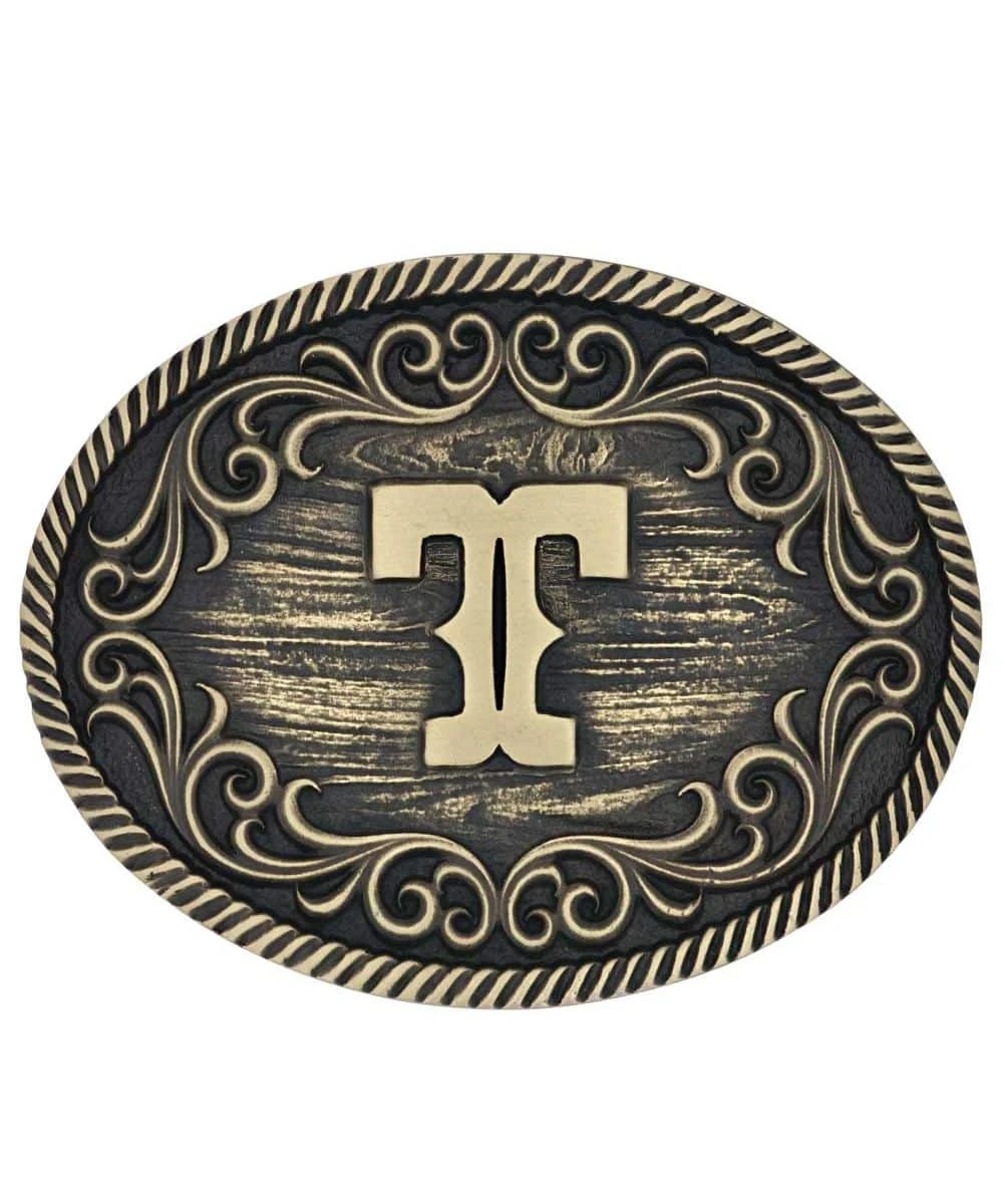 Montana Silversmiths Initial T Attitude Buckle