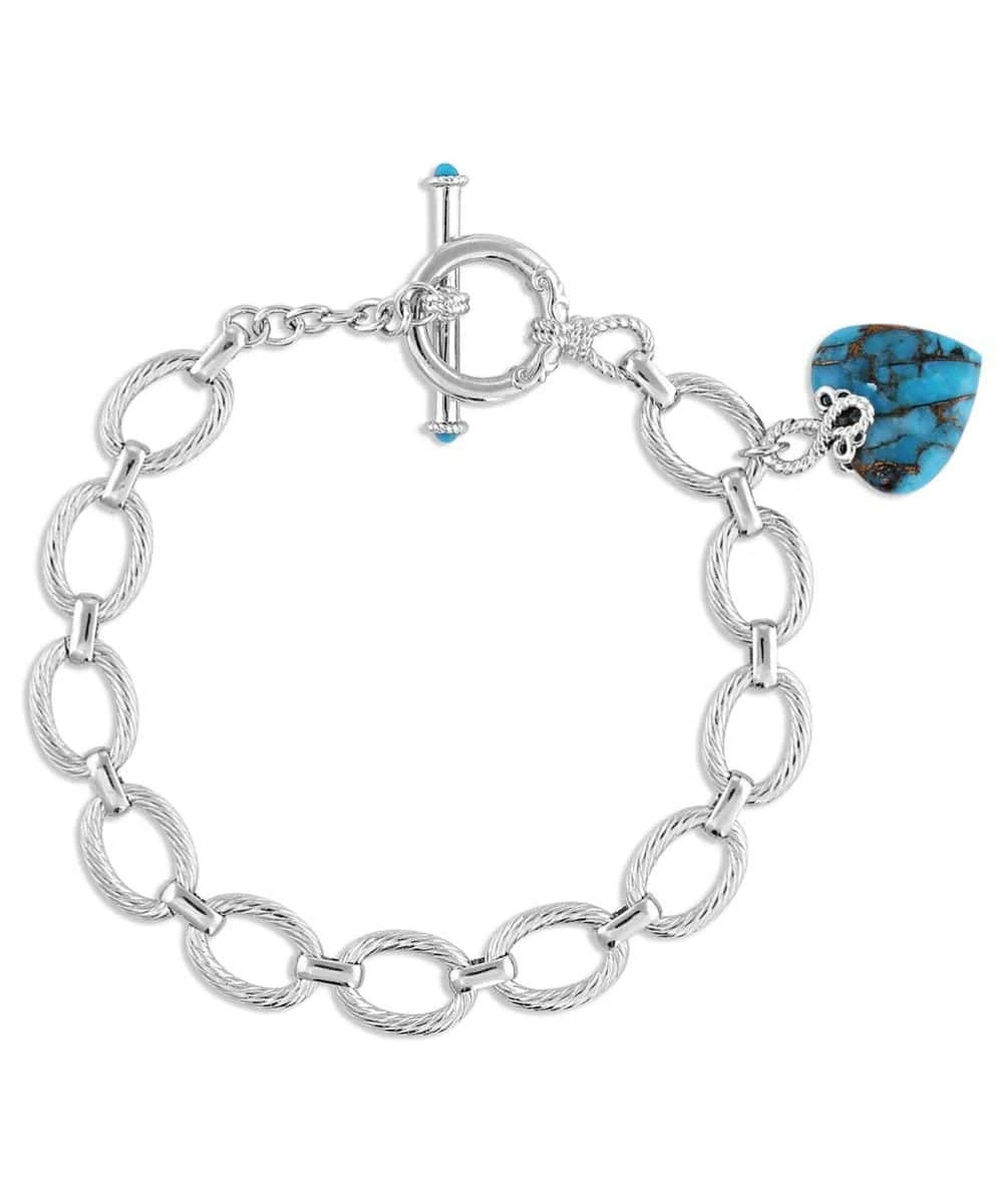 Montana Silversmiths Women's Untamable Heart Of Stone Bracelet - Image 2