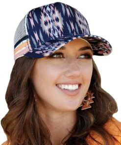 Cruel Girl Women's Aztec Print Trucker Cap