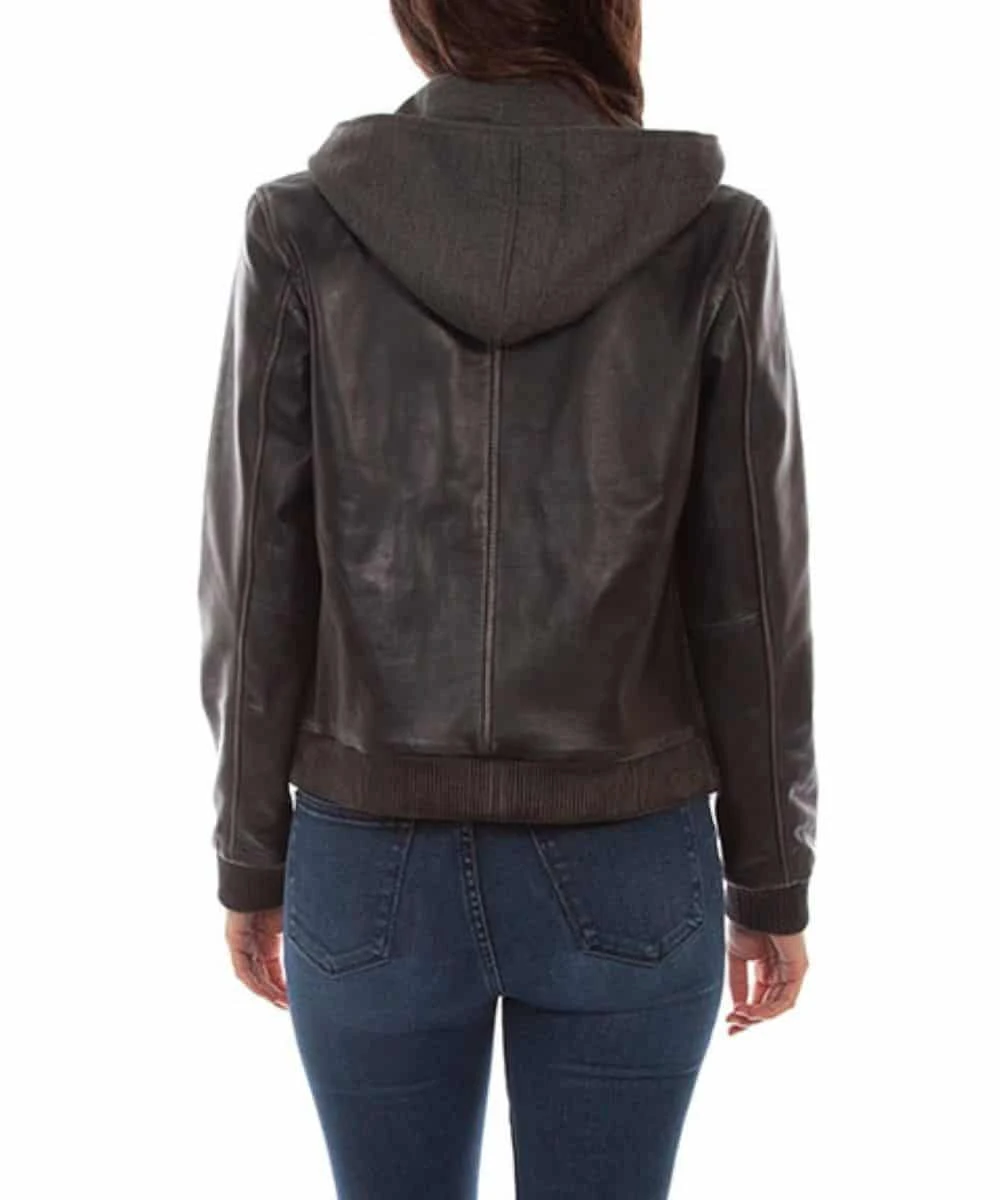 Scully Women's Hooded Leather Jacket - Image 2