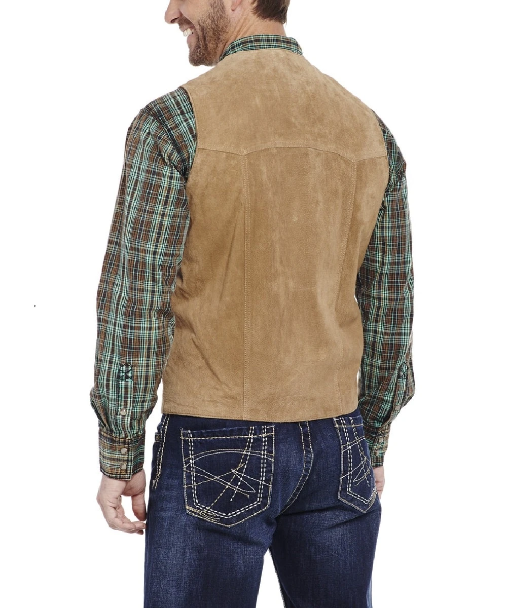 Circle S Men's Cripple Creek Suede Vest - Image 2