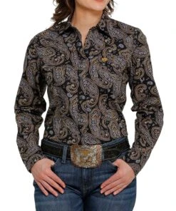 Cinch Women's Western Paisley Snap Shirt