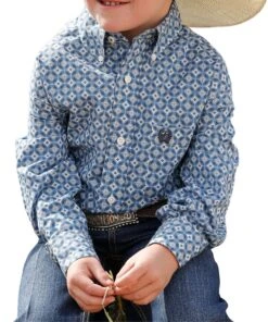 Cinch Boys' Button Down Western Shirt