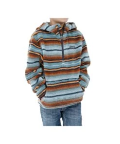 Cinch Boys' Blanket Stripe Sherpa Fleece Hoodie