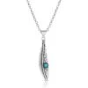 Montana Silversmiths Women's Solo Flight Feather Necklace