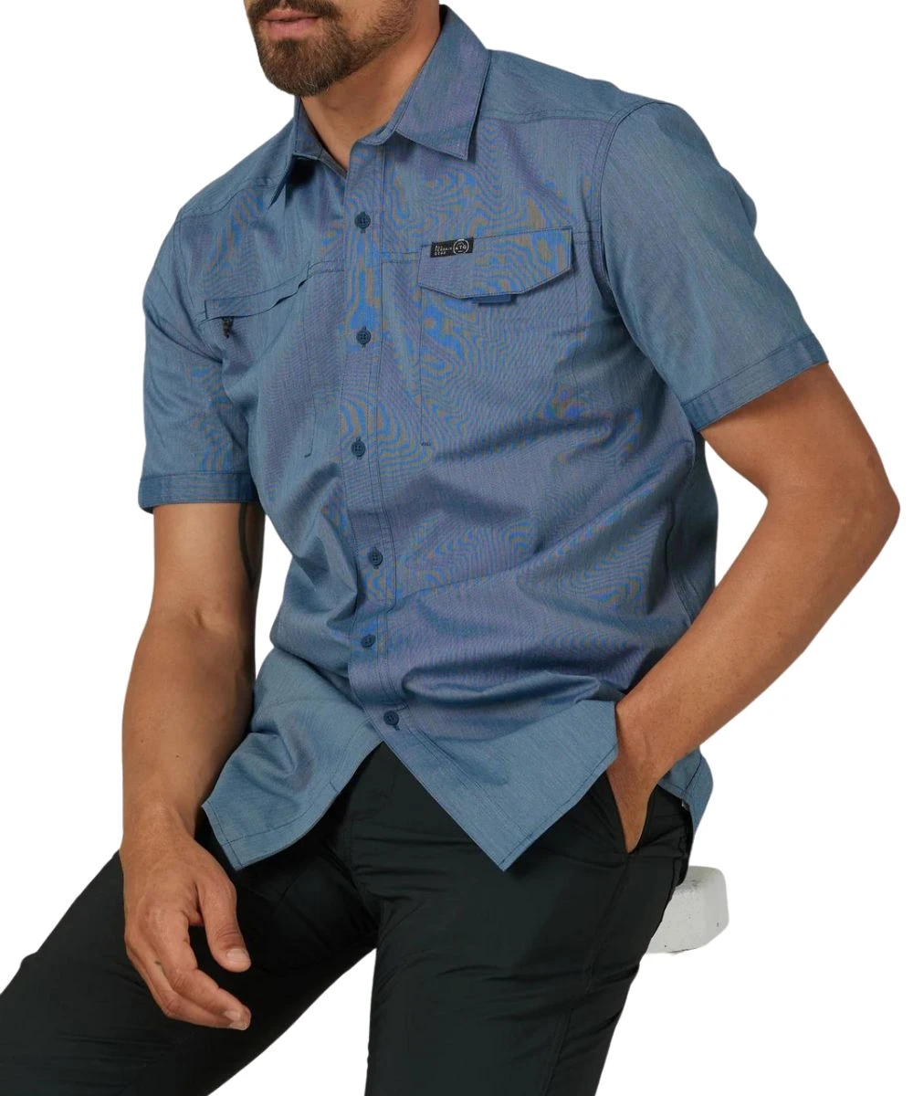 Wrangler Men's ATG Asymmetrical Button Down Shirt