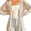 Andree By Unit Women's Plus Size Distressed Cardigan