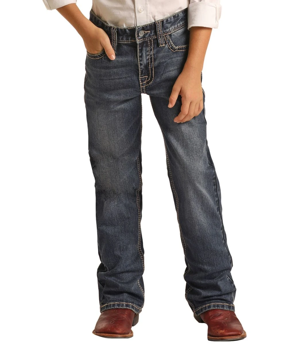 Rock & Roll Cowboy Boys' ReFlex Bootcut Jean