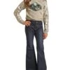 Rock & Roll Cowgirl Girls' Bell Bottom Jean