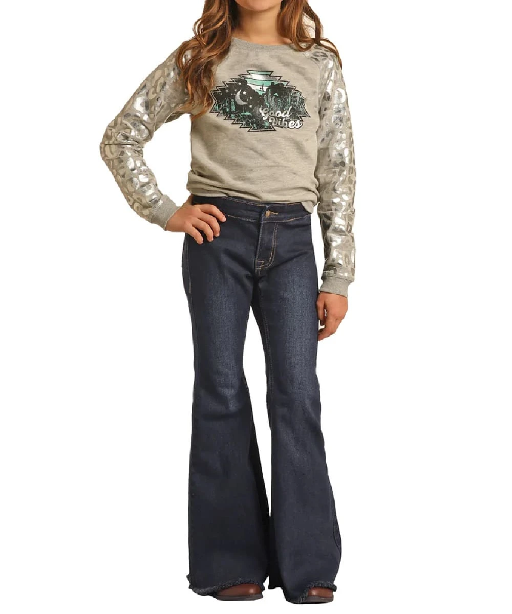 Rock & Roll Cowgirl Girls' Bell Bottom Jean