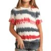 Rock & Roll Cowgirl Girls' Tie Dye Tee