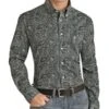 Rock & Roll Cowboy Men's Paisley Button Down Shirt