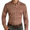 Rock & Roll Cowboy Men's Paisley Button Down Shirt