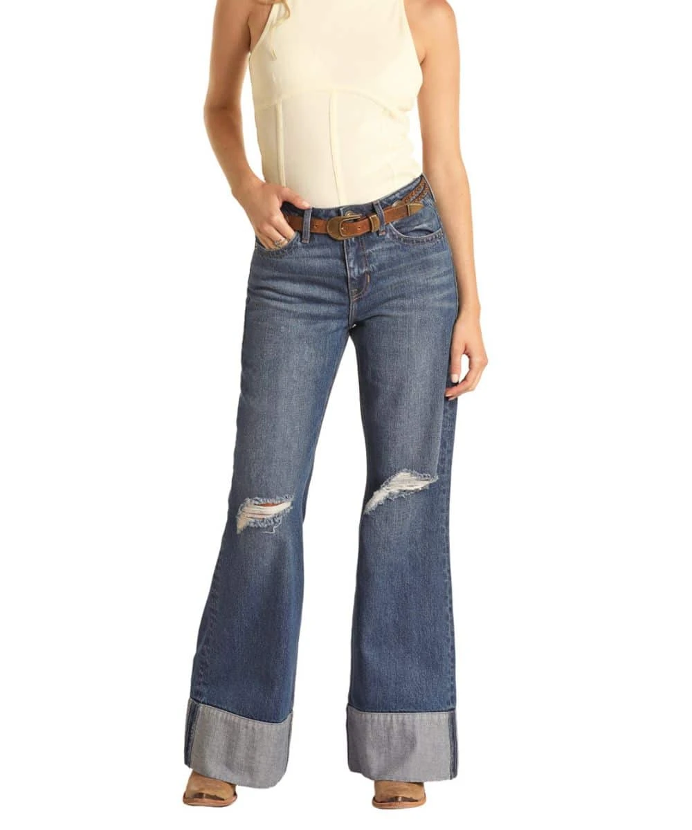 Rock & Roll Cowgirl Women's Comfort Flare Jean