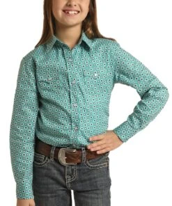 Panhandle Girls' Roughstock Snap Shirt