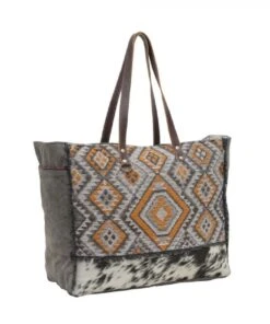 Myra Bags Women's Geometric Penny Weekender Bag