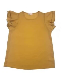 Wholesale Fashion Square Women's Layered Ruffle Sleeve Top