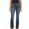 Ariat Women's R.E.A.L. Mid Rise Stretch Ivy Stackable Straight Leg Jean