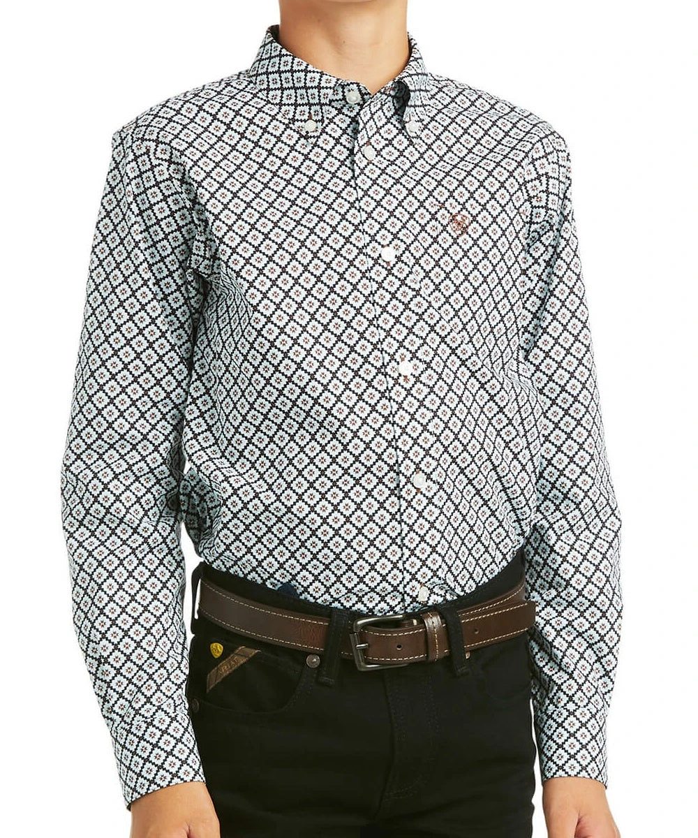 Ariat Boys' Marquez Classic Fit Long Sleeve Shirt