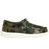 Hey Dude Youth Camo Print Wally Shoe