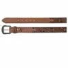 Trenditions Men's Hooey Floral Diamond Belt