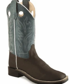 Old West Kids' Youth Ultra Flex Square Toe Boot