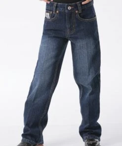 Cinch Boys' Slim White Label Dark Wash Jean